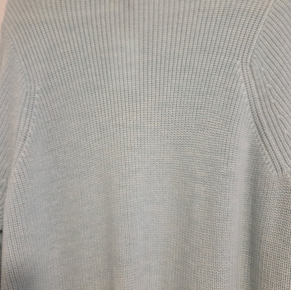Eileen Fisher Extra Fine Merino Wool Long Cardigan In Clearwater Blue NEW - Picture 4 of 6